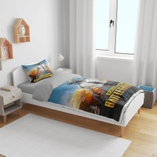 Sarel Group Pubg Oyunu Baskılı 3D Tek Kişilik Çarşafsız Nevresim Takımı