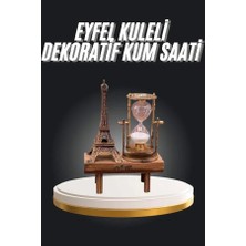 Pileli Store Eyfel Kuleli Kum Saati Dekoratif Hediyelik Eşya Retro Eyfel Kulesi