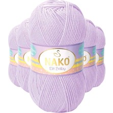 Pileli Store 5 Adet Elite Baby El Örgü Ipi Tüylenmeyen Bebek Yünü Mine Çiçeği 5090