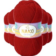 Pileli Store 5 Adet Elite Baby El Örgü Ipi Tüylenmeyen Bebek Yünü Pul Biber 298