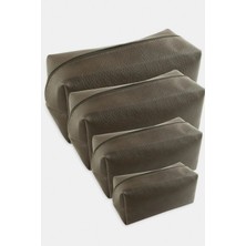 Pileli Store 4 Adet El Tutmalı Makyaj Çantası