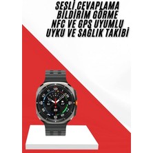 Pileli Store Akıllı Saat Müzik Dinleme Nabız Ölçer Nfc ve Gps Uyumlu Sesli Asistan