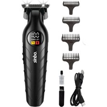 Pileli Store USB Şarjlı - LCD Göstergeli Saç - Sakal Kesme Traş Makinesi  Plastik Gövde SHC-1909 (4887)