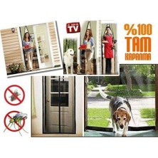 Pileli Store Mıknatıslı Kapı Sinekliği Tülü-Krem ( 105 x 205 )