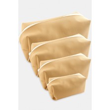 Pileli Store 4 Adet El Tutmalı Makyaj Çantası