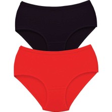 Pileli Store 2 Adet Tutku Kadın Yüksek Bel Bato Kalın Lastik Külot S1