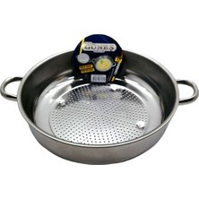 Pileli Store No-2 - 28CM Basık Süzek Metal Süzgeç (4887)