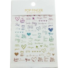 Pileli Store Kalp Yazılı Tattoo Dövme Sticker