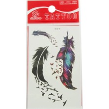 Pileli Store Kuş Tüy Tattoo Dövme Sticker