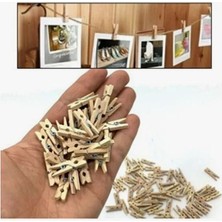 Pileli Store Mandal Mini Ahşap Mandal (10 Adet)