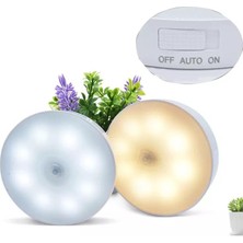 Pileli Store Şarjlı Sensörlü Gece LED Lambası (4887)
