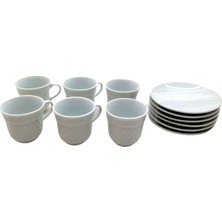 Pileli Store 12 Parça  Porselen Kahve Fincanı (4887)