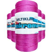 Pileli Store 5 Adet Polyester Makrome Ipi 1538 Fuşya 100 gr