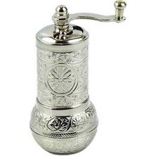 Pileli Store Osmanlı Motifli Kahve ve Baharat Değirmeni Gümüş