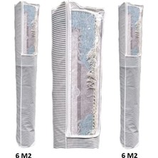 Pileli Store Halı Hurcu 2li Set Halı Hurcu Pencereli Halı Hurcu 6 M2 x 2