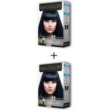Pileli Store 2x2 Tüp Krem Saç Boyası Seti Mavi Siyah No:1.1