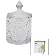 Pileli Store Küçük Cam Şekerlik (4887)