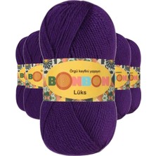 Pileli Store 5 Adet Lüks Patik Ipi Yünü Mor 98290