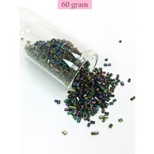 Pileli Store Kesme Cam Boncuk 2mm - 60 Gram - Parlak Alacalı - BNC352