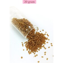 Pileli Store Kesme Cam Boncuk 2mm - 20 Gram - Şeffaf Kahverengi -BNC306