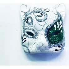 Pileli Store Yeşil Seramik Venedik Kedi Magnet