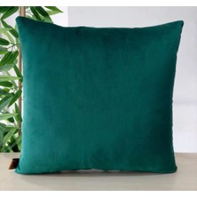 Elanora Home Luxury Soft Kadife Zümrüt Yeşil Kırlent Kılıfı ,yumuşak Dokulu, Şık& Modern