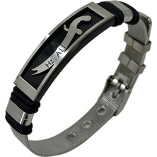 Takı Dükkanı Hz. Ali Zülfikar Kılıcı Kemer Model Erkek Çelik Bileklik SCB32