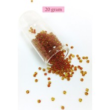 Pileli Store Dökme Cam Kum Boncuk (8/0) 3 mm - 20 Gram - Şeffaf Açık Kahve - BNC148