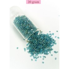 Pileli Store Kesme Cam Boncuk 2mm - 20 Gram - Şeffaf Çam Yeşili -BNC332