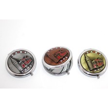 Pileli Store Metal Istanbul Temalı Kabartmalı El Aynası