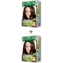 Pileli Store 2x2 Tüp Krem Saç Boyası Seti Koyu Karamel No:7.7