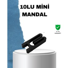 Pileli Store Tekrar Kullanılabilir Poşet Mandalı Siyah 10 Adet