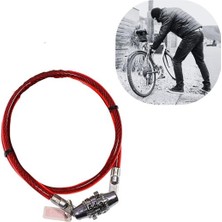Pileli Store Şifreli Pratik ve Sağlam Bisiklet Kilidi (4887)