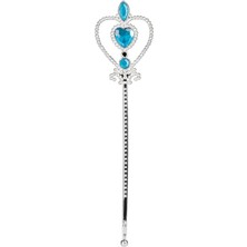 Pileli Store Mavi Renk Kalp Işlemeli Karlar Ülkesi Elsa Asası (4887)