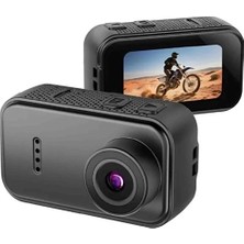 Pileli Store F2 2k 1080P Parmak Kamera 130° Geniş Açı IPS Ekranlı 25G Mini Taşınabilir Cep Kamerası Siyah