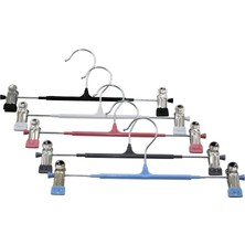 Pileli Store 10 Adet Plastik - Metal Uçlu Etek Askısı (4887)