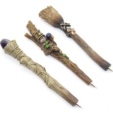 Pileli Store Polyester Tükenmez Kalem Ağaç Temalı