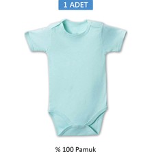 Pileli Store Yeşil Yarım Kol Body Zıbın 7-12 Yaş Çocuklar Için (1 Adet) Alttan Çıtçıtlı Özel Gereks