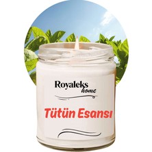 Pileli Store Doğal Özel Seri Kokulu Dekoratif Kavanoz Mum 210 cc - Tütün Esansı - Ryl