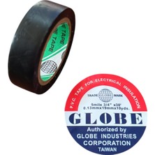 Pileli Store Globe Izole Bant Elektrik Kablo Bantı 19MM Siyah
