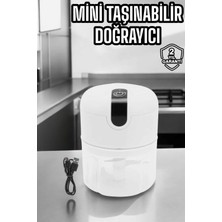 Pileli Store Şarjlı Mini El Rondosu Doğrayıcı Taşınabilir 250 ml Çelik Bıçaklı