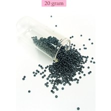 Pileli Store Dökme Cam Kum Boncuk (11/0) 2 mm - 20 Gram -  Koyu Yeşil - BNC019