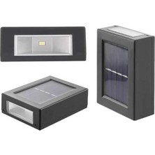 Pileli Store Dekoratif Duvar Lambası Solar Güneş Enerjili Bahçe Aydınlatması