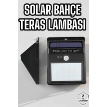 Pileli Store Güneş Enerjili Bahçe Lambası Solar Gece Aydınlatma Sensörlü Lamba