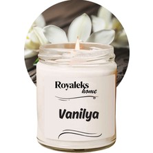 Pileli Store Doğal Özel Seri Kokulu Dekoratif Kavanoz Mum 210 cc - Vanilya - Ryl