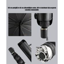 Pileli Store Uv Korumalı Şemsiye Tipi Oto Güneşliği - Geniş Araç Uyumu