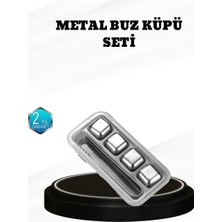 Pileli Store 304 Paslanmaz Çelik Buz Küpü Seti Sulandırmadan Soğutan Yeniden Kullanılabilir