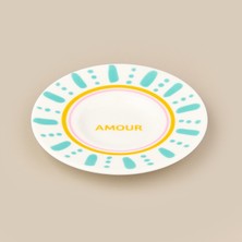 Evidea Kitchen Amour Çay Tabağı - Renkli - 13 cm