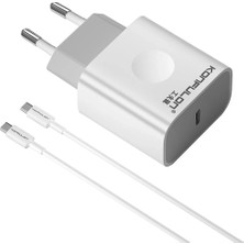 Pileli Store Konfulon C69D 20W + 1m 18W DC15 Type-C To Type-C Kablolu Pd Şarj Cihazı