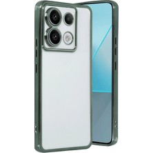 Pileli Store  Xiaomi Poco X6 Kılıf Razer Lensli Silikon - Yeşil